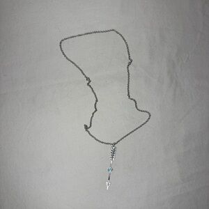 Montana Silversmiths Silver Necklace with Blue Charm